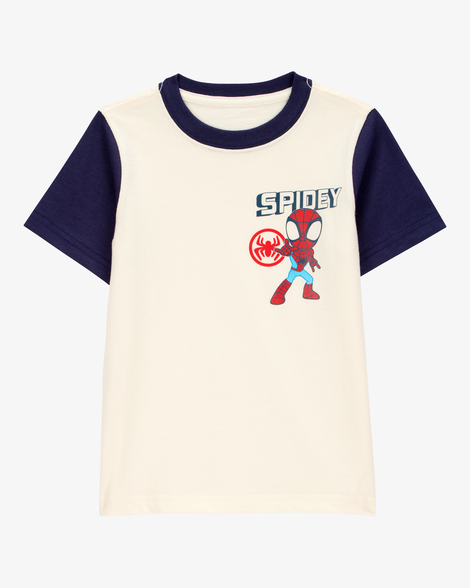 toddler boy marvel™ spider-man short-sleeve graphic tee - cream