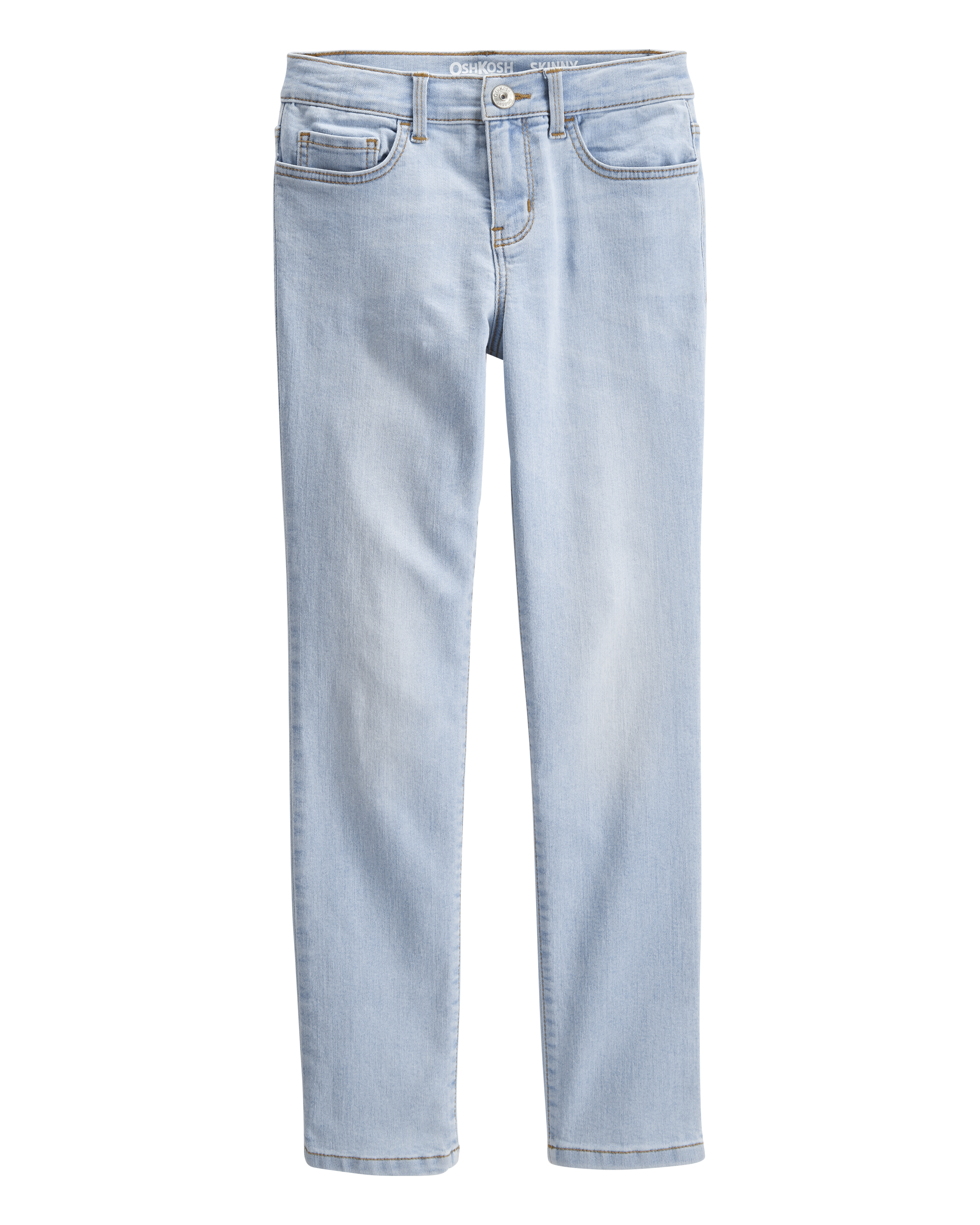 Kid Light Blue Ice Wash Skinny-Leg Jeans