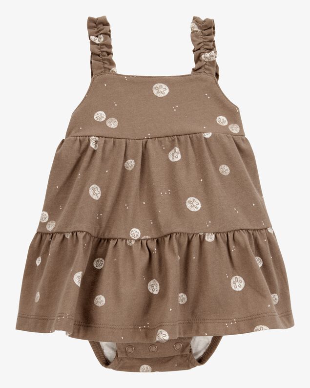 Product image 1 of Baby Sand Dollar Tiered Sunsuit - Brown