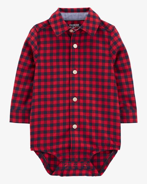 Product image 2 of Baby Plaid Button-Front Bodysuit