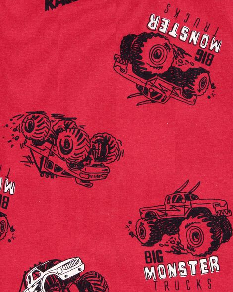  Product image 3 of Kid 4-Piece Truck Cotton Pajamas