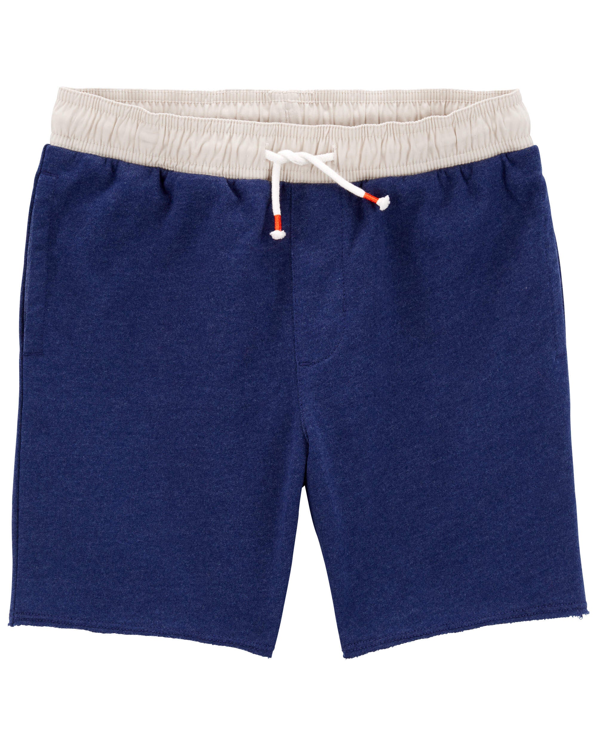 Pull on cotton knit shorts hot sale