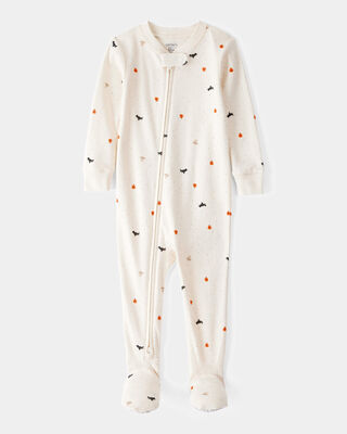 Product image 1 of Baby 1-Piece Halloween 100% Snug Fit Cotton Footie Pajamas - Ivory