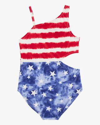Product image 2 of Kid 1-Piece Cut-Out Fourth of July Swimsuit