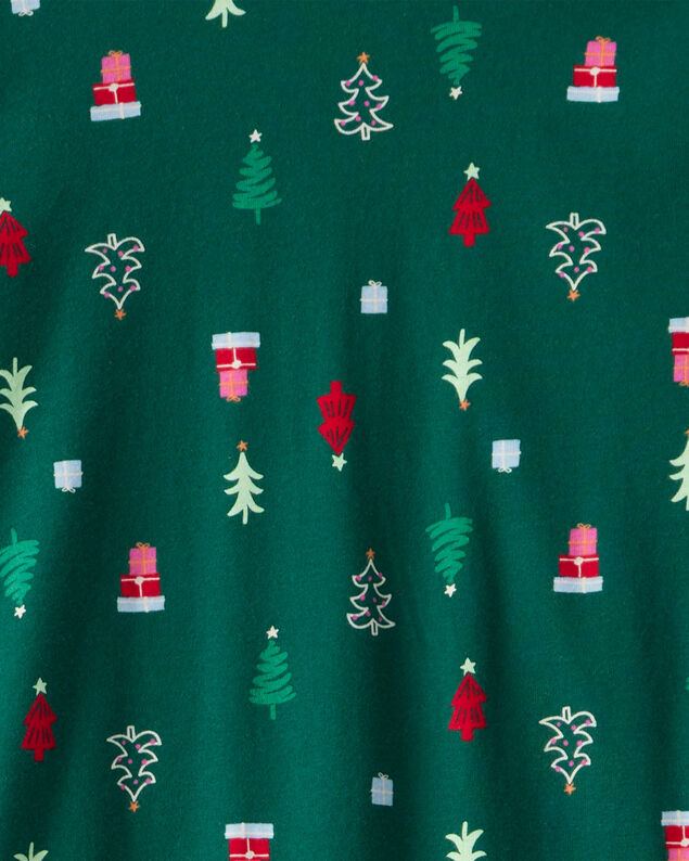 Product image 2 of Adult Green Trees 100% Cotton Long-Sleeve Snug Fit - Green