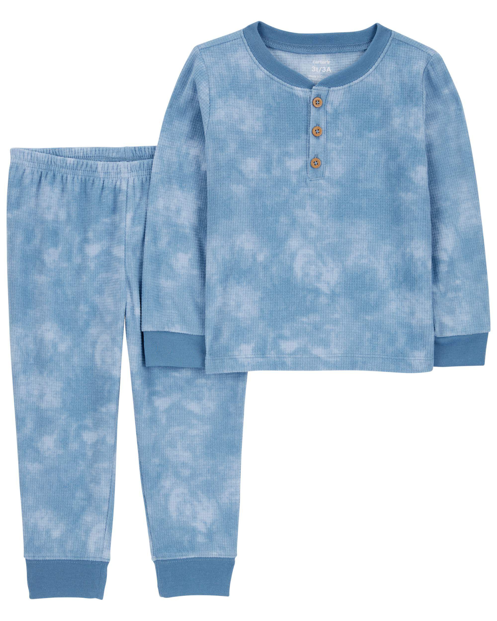 Toddler 2 Piece Tie Dye Fleece Pajamas