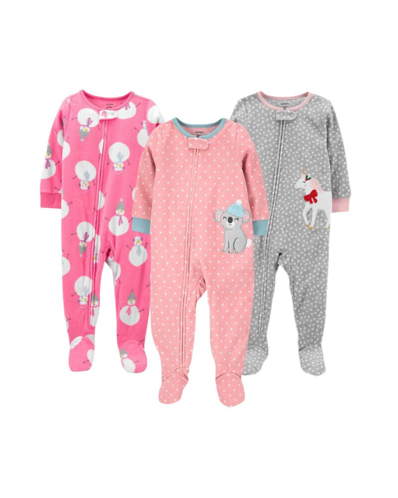 carter's 2 piece footed pajamas
