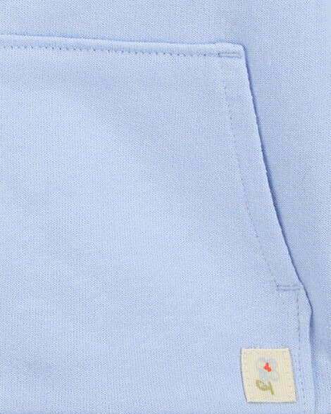 Product image 3 of Baby 2-Piece French Terry Hoodie & Joggers Set - Blue
