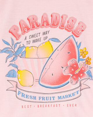 Product image 2 of Kid 2-Piece Fruit Print Loose Fit Pajamas