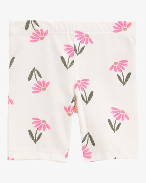  Product image 4 of Toddler Floral Bike Shorts - Ivory