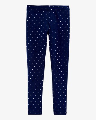 Product image 1 of Kid Cotton Polka Dot Stretch Leggings