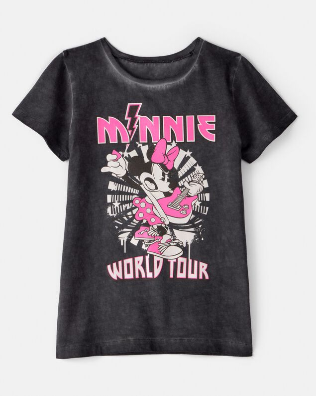 Product image 1 of Girls Disney© Minnie Mouse Music Short-Sleeve Graphic Tee - Black/Pink