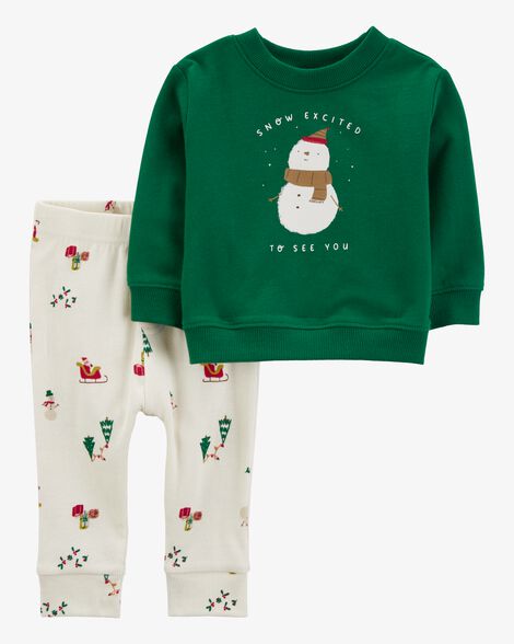 Product image 1 of Baby 2-Piece Snowman Outfit Set