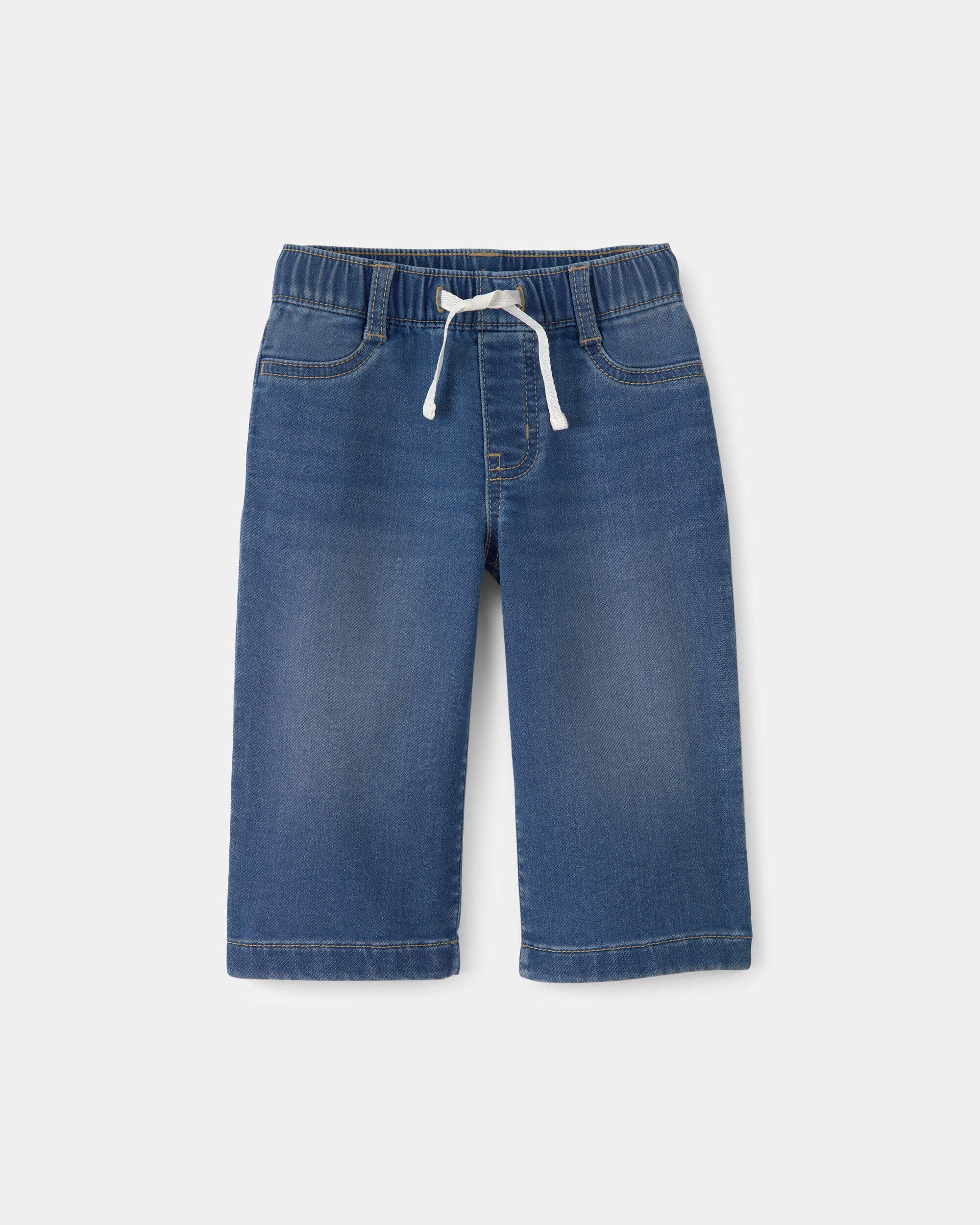 OshKosh Bgosh Baby Girl Drawstring Wide-Leg Jeans - Dark Wash 12M Blue 23$
