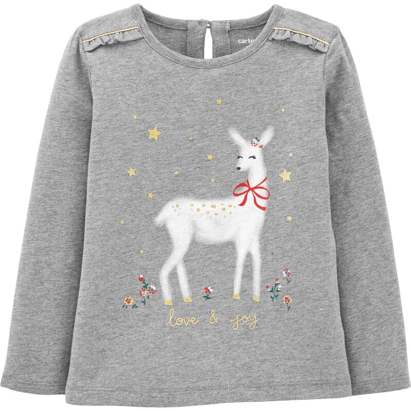 Reindeer Christmas Jersey Tee | carters.com