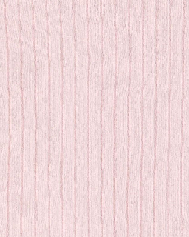 Product image 2 of Baby Solid Ribbed Cotton Blend 2-Piece Pajamas - Pink
