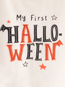Baby 2-Piece My First Halloween Long-Sleeve Bodysuit Pant Set - Ivory/Orange