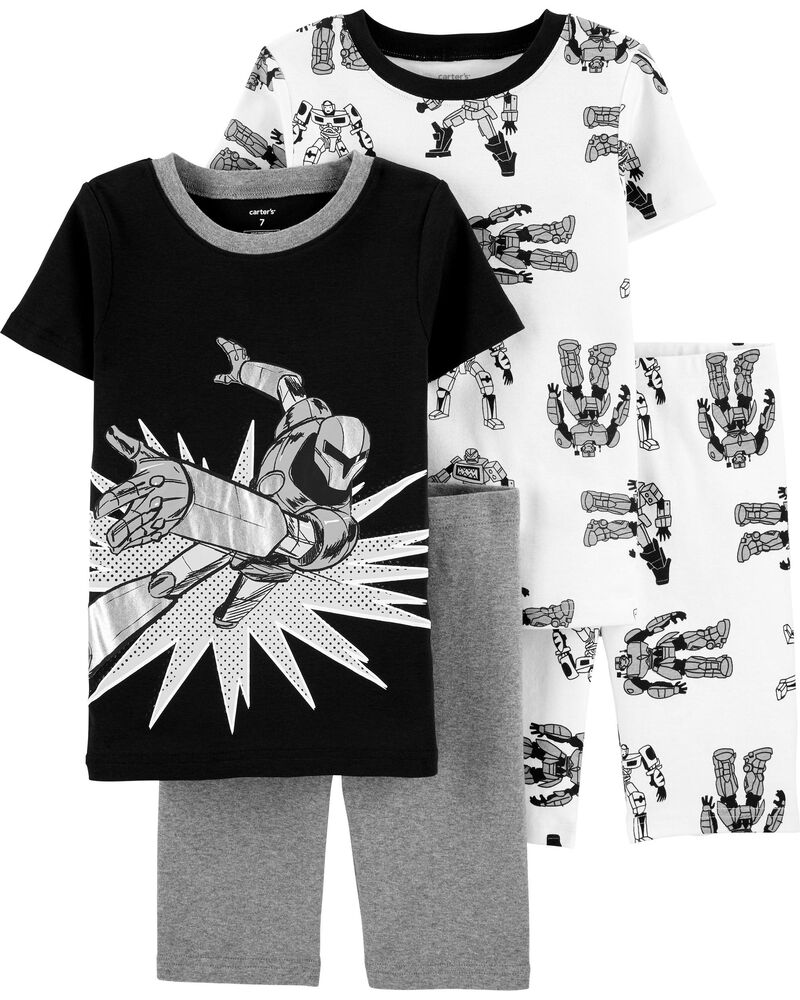 4 Piece Robot Snug Fit Cotton Pjs Carters Com