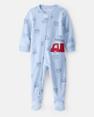 Toddler Boy Dinosaur DreamPlush Snug Fit Long-Sleeve 1-Piece Pajamas - Tan
