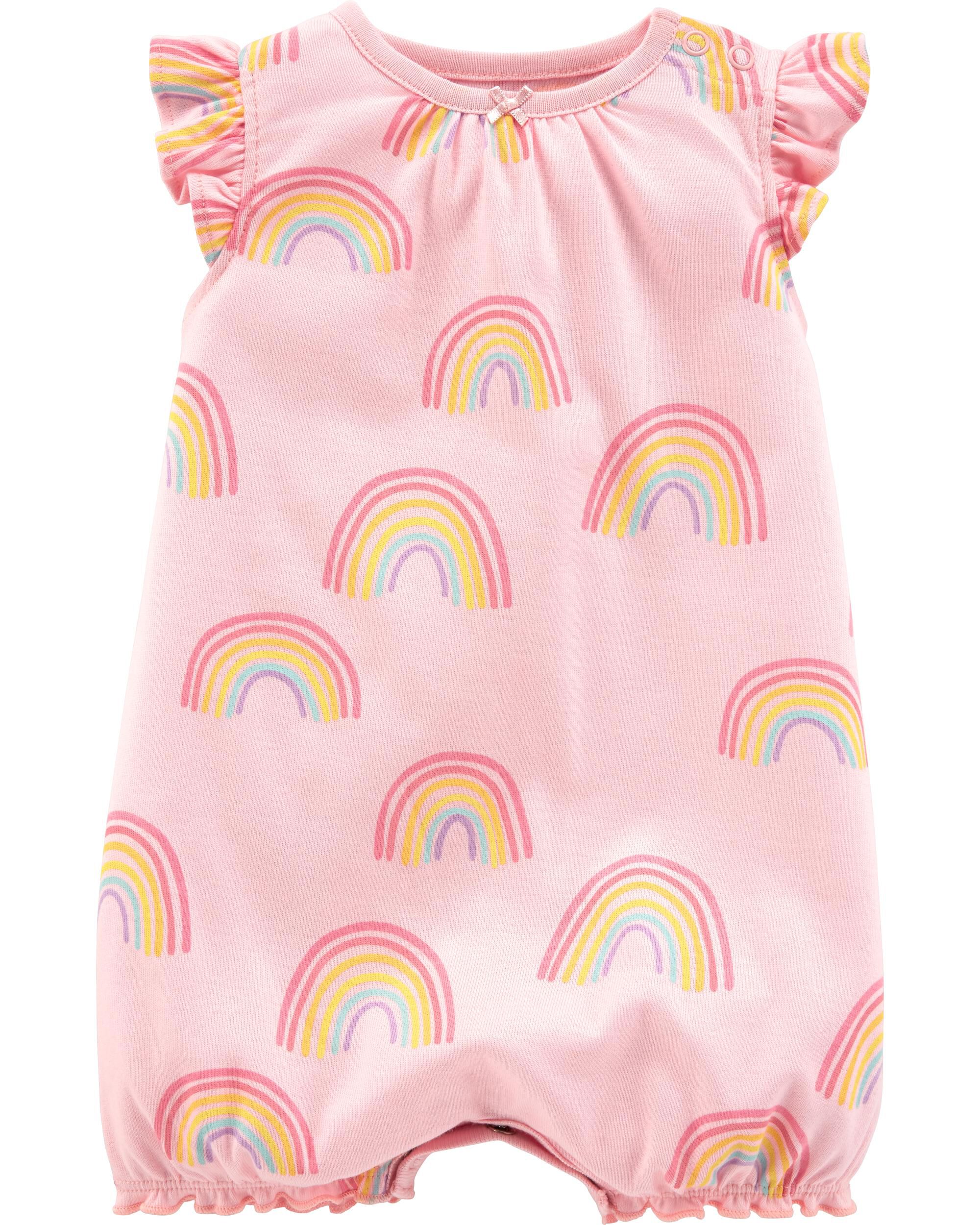 rainbow romper baby