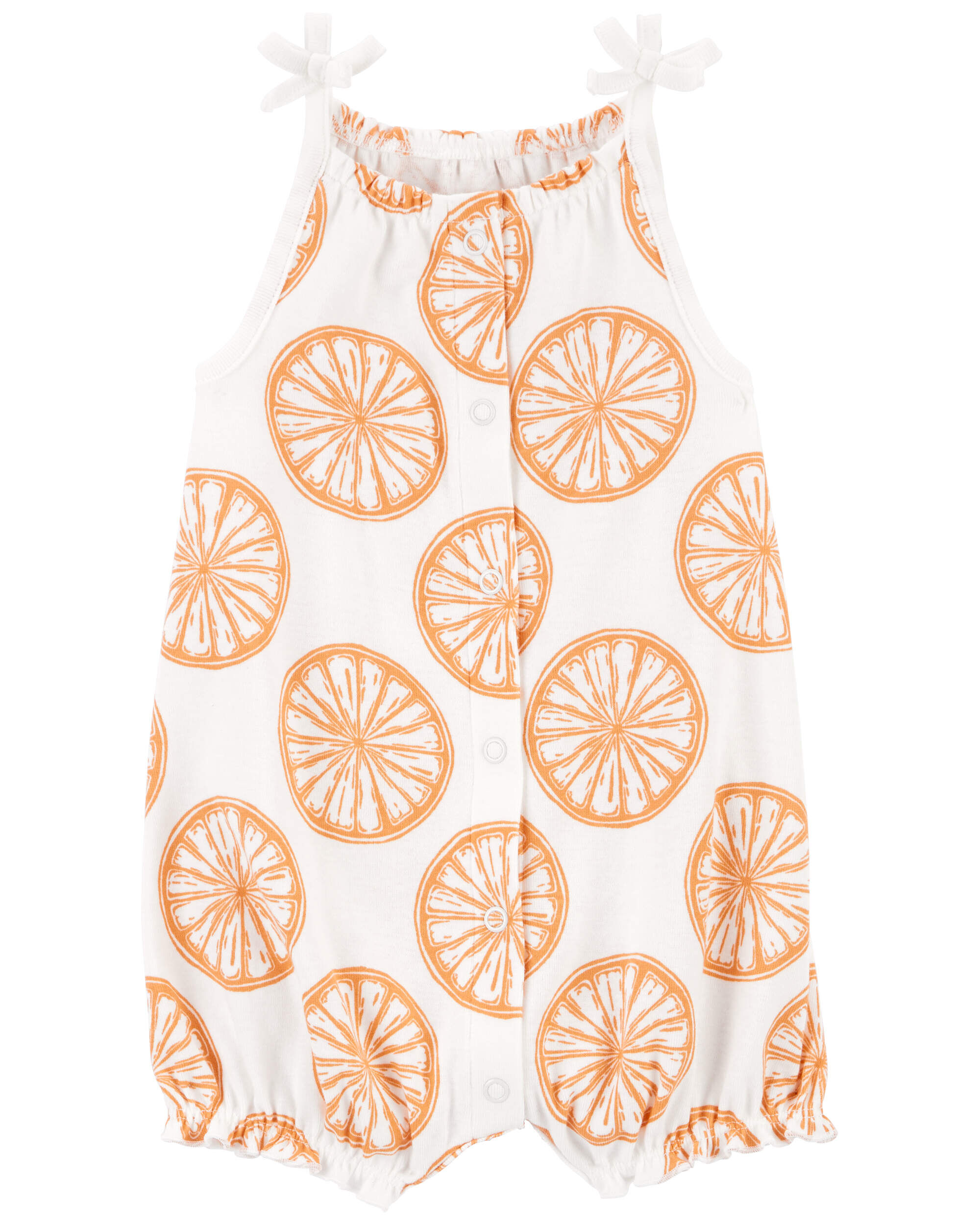 Baby Orange Slice Snap-Up Cotton Romper - Carter's | Carter's