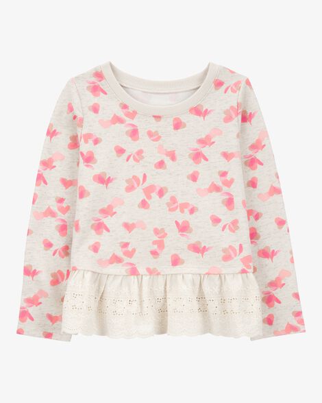  Product image 1 of Baby Heart-Print French Terry Sweater 