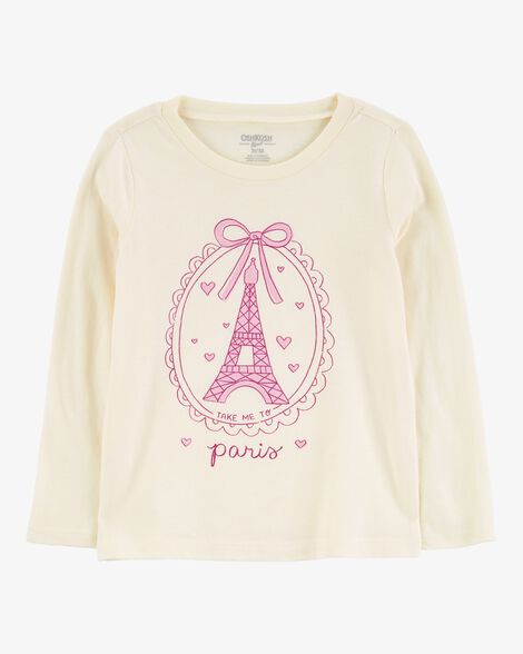 Product image 1 of Toddler Paris Long-Sleeve Graphic Tee