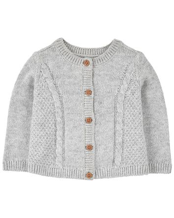 Baby Sweater Knit Button-Front Cardigan