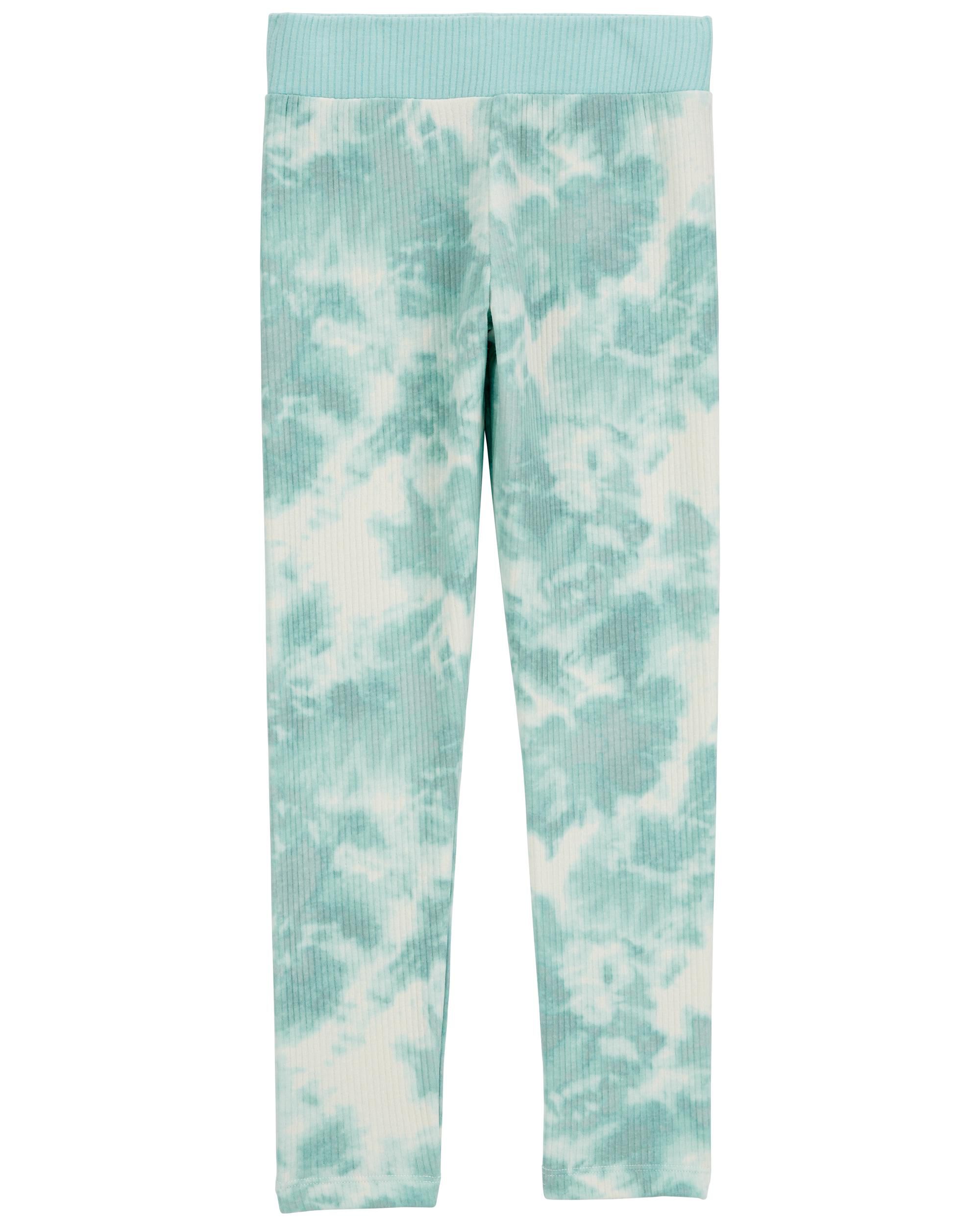 Kid Tie Dye Ribbed Leggings - Blue - OshKosh | Carter's Kid Tie Dye Ribbed Leggings - Blue - OshKosh | Carter's