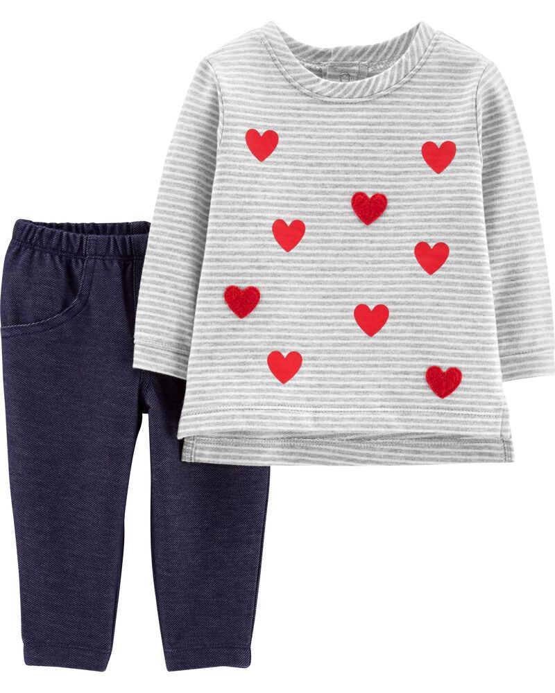 2 Piece Valentine S Day Top Jegging Set Carters Com