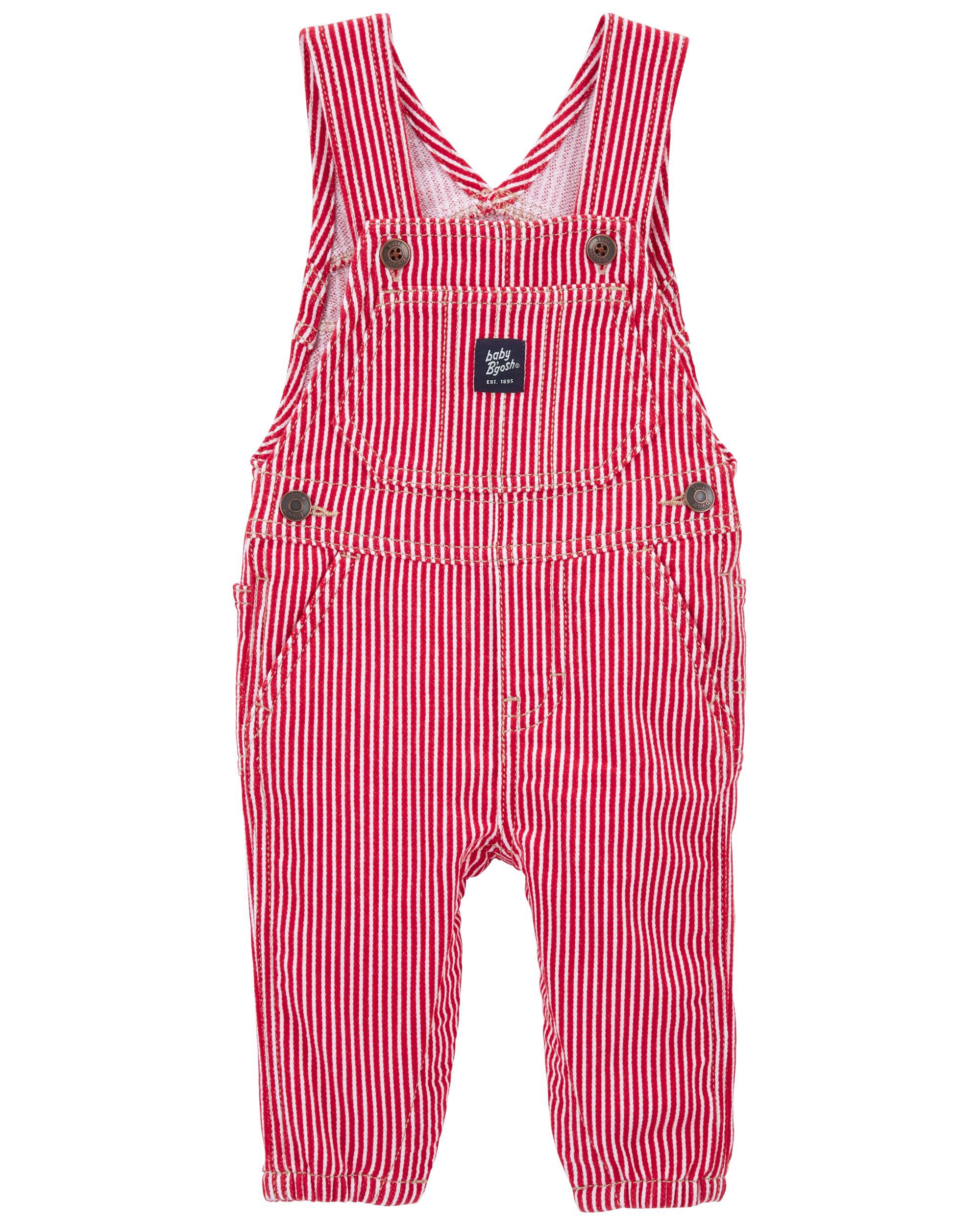 品質のいい - Overalls Stripe Hickory Stretchy Baby OshKosh Carter's | ロンパース・カバーオール