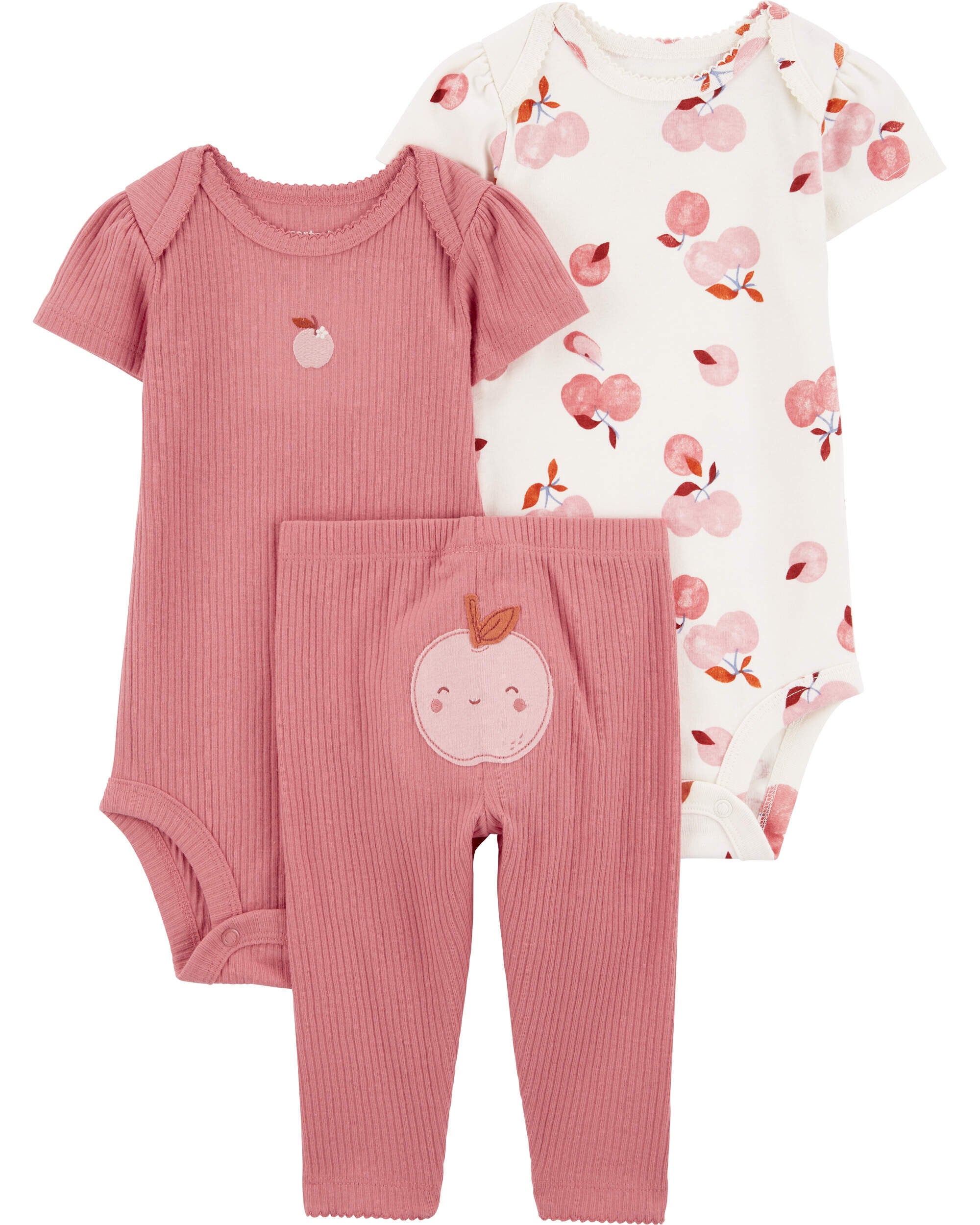 Baby 3 Piece Apple Print Little Character Set Carter s Carter s