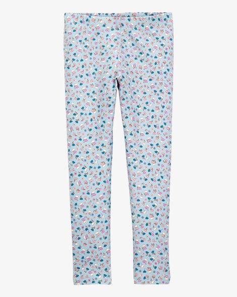  Product image 1 of Kid Floral Stretch Leggings - Blue