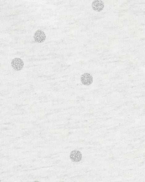  Product image 3 of Kid Glitter Polka Dot Long-Sleeve Jersey Dress