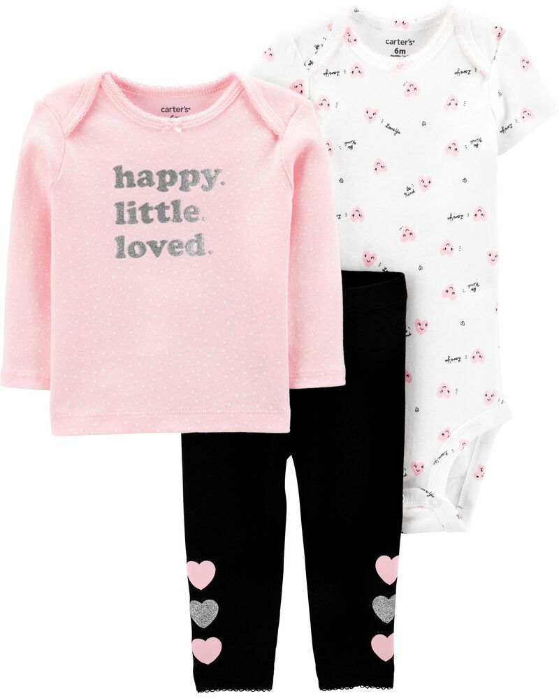 3 Piece Heart Little Character Set Carters Com