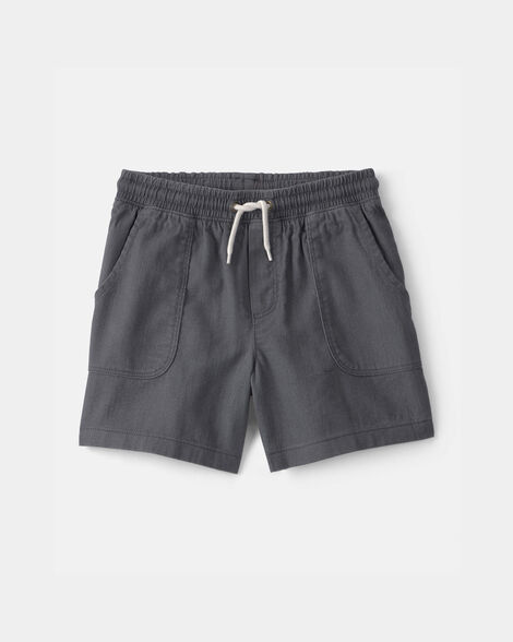 boys twill shorts - grey
