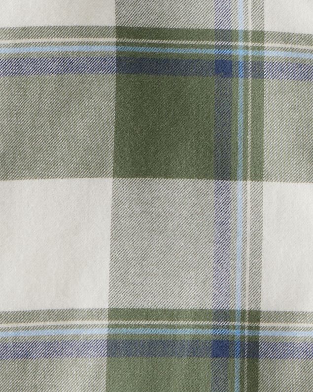 Product image 2 of Boys Plaid Layered-Look Button-Down Hooded Tee - Green