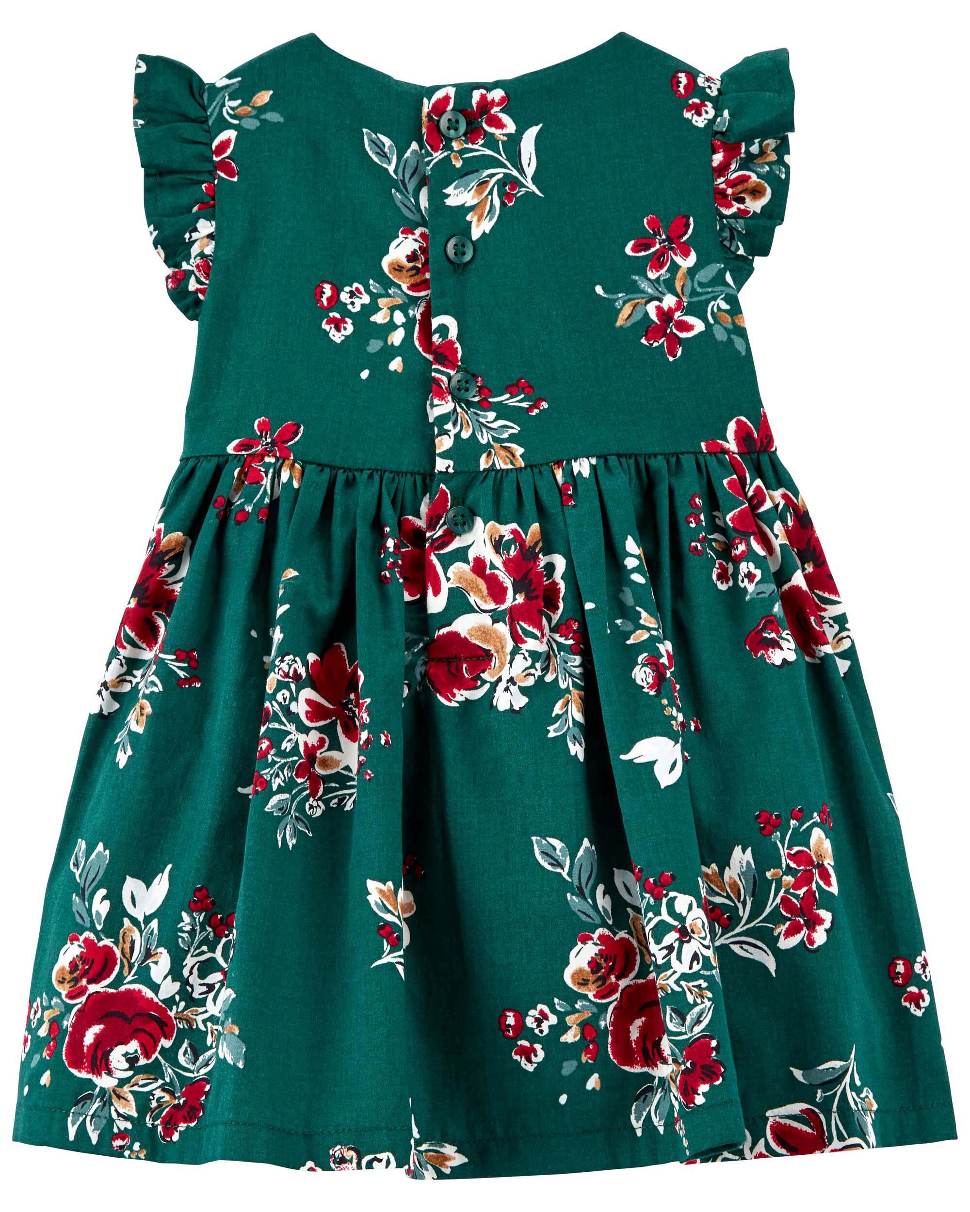 Baby Floral Sateen Dress Carter s Carter s