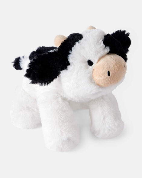 boys cow plush toy - black/white