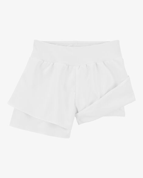 Product image 3 of Kid Flowy Layered Flip Short - White