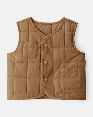 Product image 1 of Baby Boy Sleeveless Puffer Vest - Brown