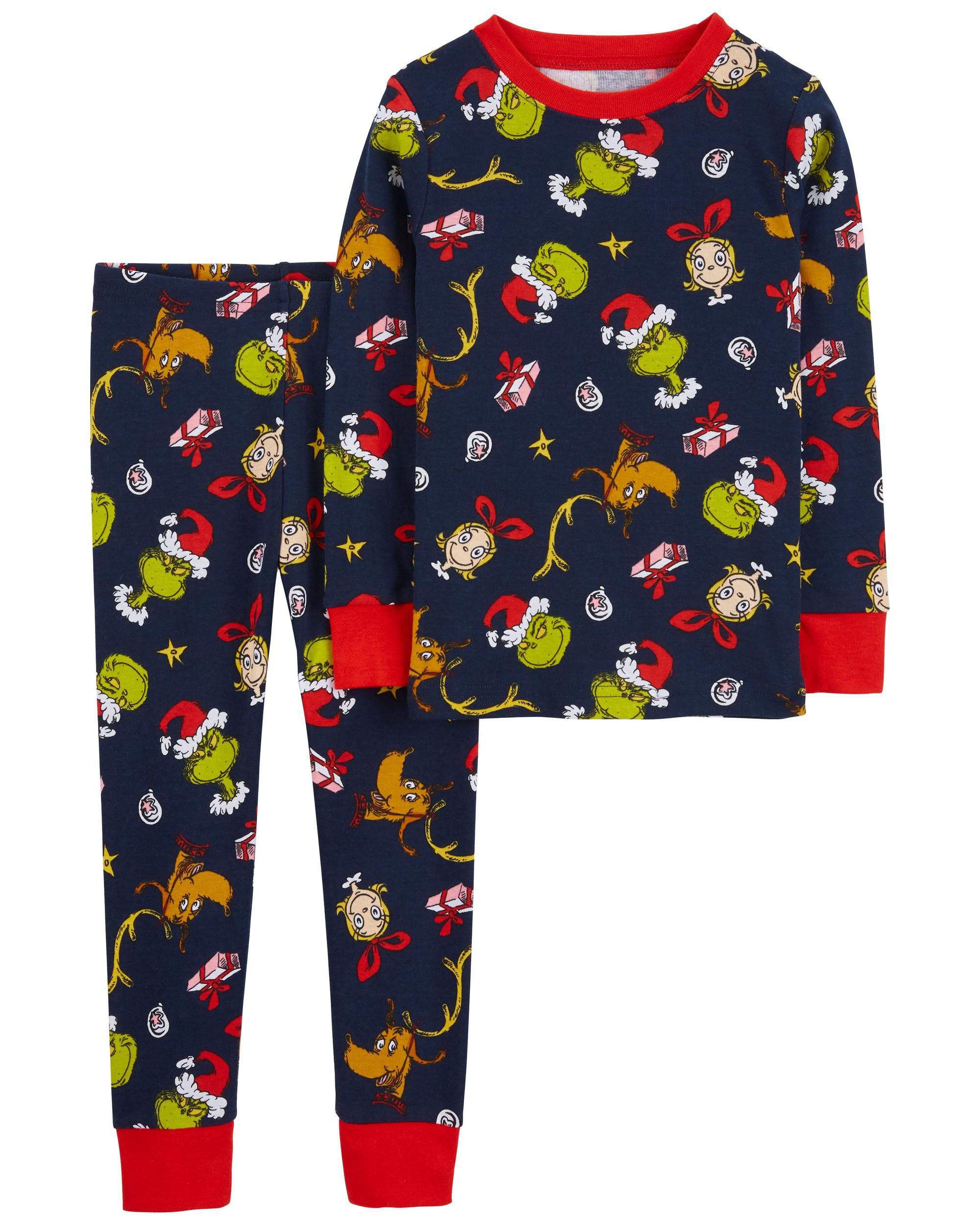 Toddler 2 Piece Dr. Seuss The Grinch Christmas 100 Snug Fit Cotton Pajamas Carter s Carter s