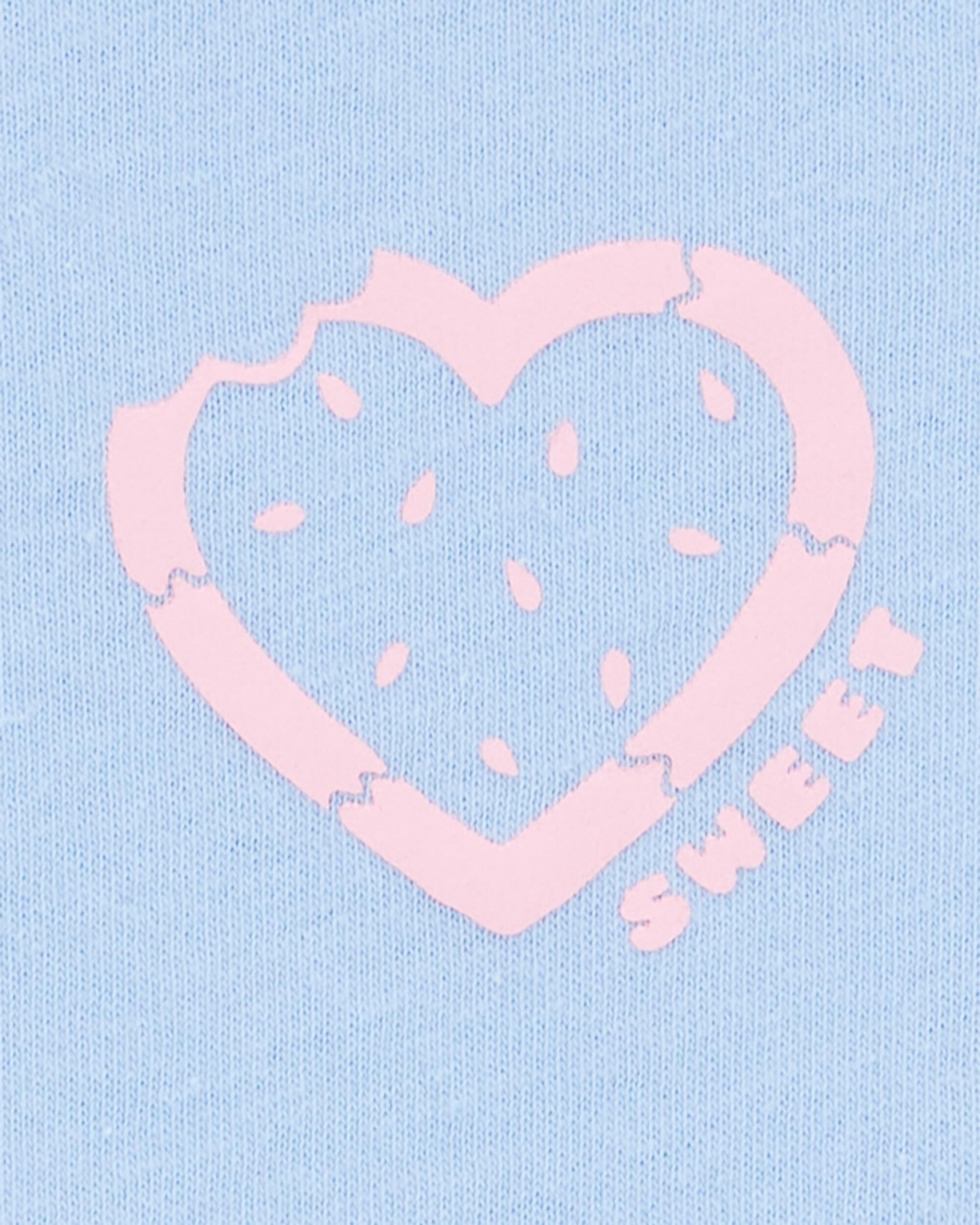 Toddler Heart Short-Sleeve Graphic Tee - Blue