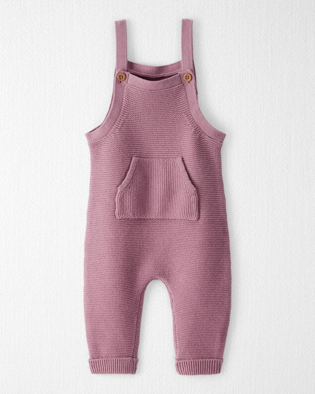 Product image 1 of Baby Girl Organic Cotton Sweater Knit Overalls