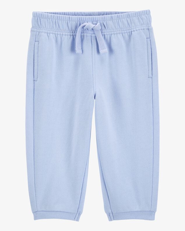 Product image 1 of Baby Pull-On French Terry Joggers - Blue