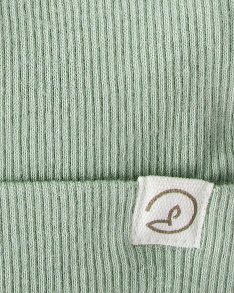  Product image 3 of Baby 2-Pack Organic Cotton Rib Caps - Juniper Moss, Blue
