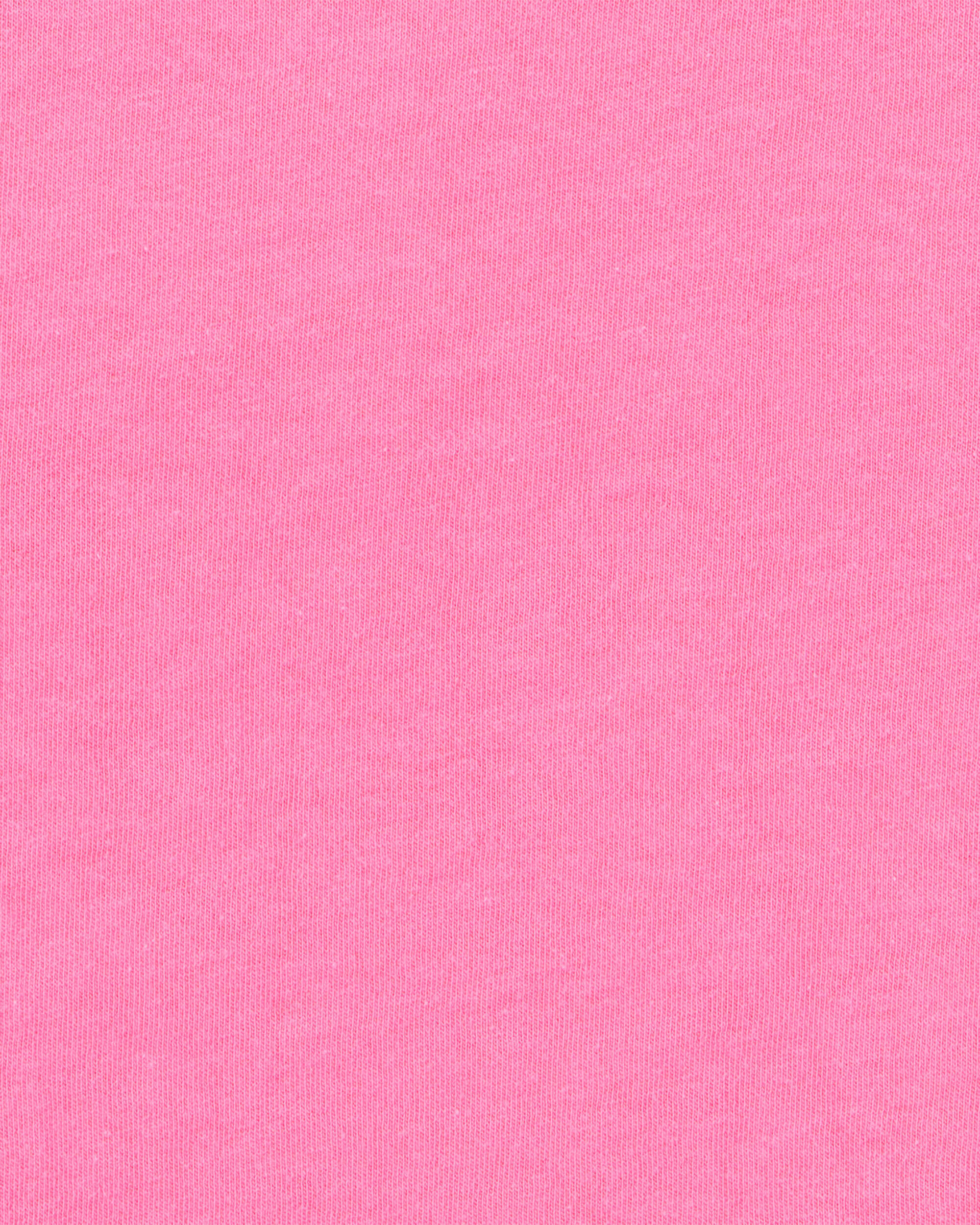 Toddler Solid Short-Sleeve Fashion Top - Pink