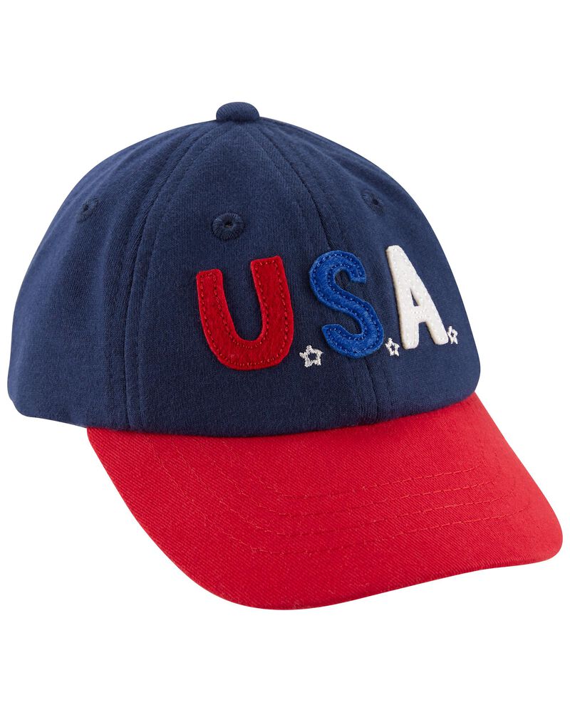 Baby Navy/Red USA Baseball Cap | carters.com