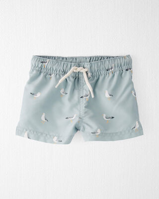Product image 1 of Baby Recycled Seagull-Print Swim Trunks