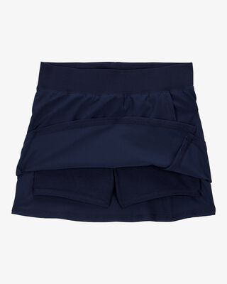 Product image 2 of Kid Poplin Stretch Uniform Skort - Navy